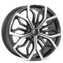 Легковой диск Skill Wheels CS286 10,5x20 5x114,3 ET53 67,1 чёрный + полированные спицы